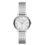 Emporio Armani Mother of Pearl Dial Silver Steel Strap Watch For Women - AR11112