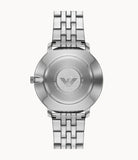 Emporio Armani Classic Quartz Black Dial Silver Steel Strap Watch For Men - AR11161