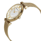 Emporio Armani Gianni T Bar Mother of Pearl Dial Gold Mesh Bracelet Watch For Women - AR11321