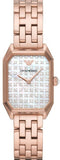 Emporio Armani Gioia Quartz Mother of Pearl Dial Rose Gold Steel Strap Watch For Women - AR11389