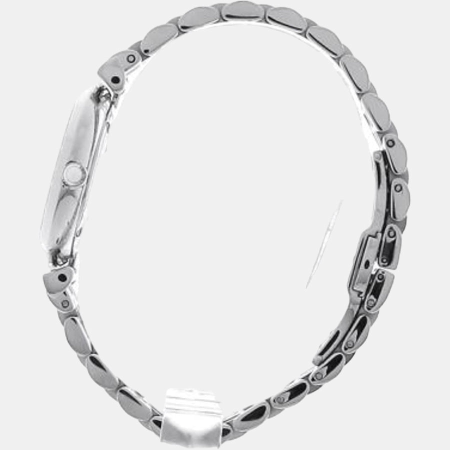 Emporio Armani Gianni T-Bar Quartz Silver Dial Silver Steel Strap Watch For Women - AR11445