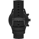 Emporio Armani Renato Chronograph Black Dial Black Nylon Strap Watch For Men - AR11457