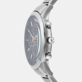 Emporio Armani Renato Chronograph Blue Dial Silver Steel Strap Watch For Men - AR11458