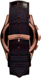 Emporio Armani Valente Classic Brown Dial Brown Leather Strap Watch For Men - AR1609