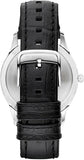 Emporio Armani Classic Quartz Black Dial Black Leather Strap Watch For Men - AR1865