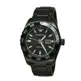 Emporio Armani Sportivo Quartz Black Dial Black Steel Strap Watch For Men - AR6049