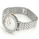 Emporio Armani Interchangeable Analog Mother of Pearl Dial Silver Steel Strap Watch For Women - AR80020