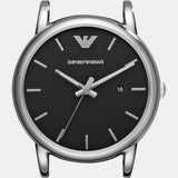 Emporio Armani Luigi Quartz Black Dial Silver Steel Strap Watch For Men - AR2499