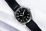 IWC Pilot's Mark XVIII 40mm Black Dial Black Leather Strap Watch for Men - IW327001