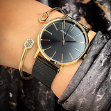 Armani Exchange AX5548 watch with gold bracelet