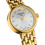 Tissot T Lady Lovely Silver Dial Gold Steel Strap Watch For Women - T058.009.33.031.00