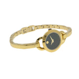 Movado Rondiro 22mm Black Dial Yellow Gold Steel Strap Watch For Women - 0606888