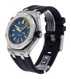 Audemars Piguet Royal Oak Offshore Diver Blue Dial Blue Rubber Strap Watch for Men - 15710ST.OO.A027CA.01