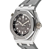 Audemars Piguet Royal Oak Offshore Diver Grey Dial Grey Rubber Strap Watch for Men - 15720ST.OO.A009CA.01