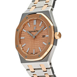 Audemars Piguet Royal Oak Quartz 18K Pink Gold Dial Two Tone Steel Strap Watch for Women - 67650SR.OO.1261SR.01