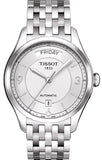 Tissot T Classic T One Automatic Silver Dial Silver Steel Strap Watch For Men - T038.430.11.037.00