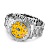 Breitling Avenger Automatic 45mm Seawolf Yellow Dial Silver Steel Strap Strap Watch for Men - A17319101/1A1