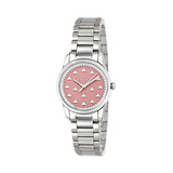 Gucci G Timeless Quartz Pink Dial Silver Steel Strap Watch for Women - YA1265033