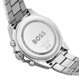 Hugo Boss Troper Chronograph Blue Dial Silver Steel Strap Watch For Men - 1514069