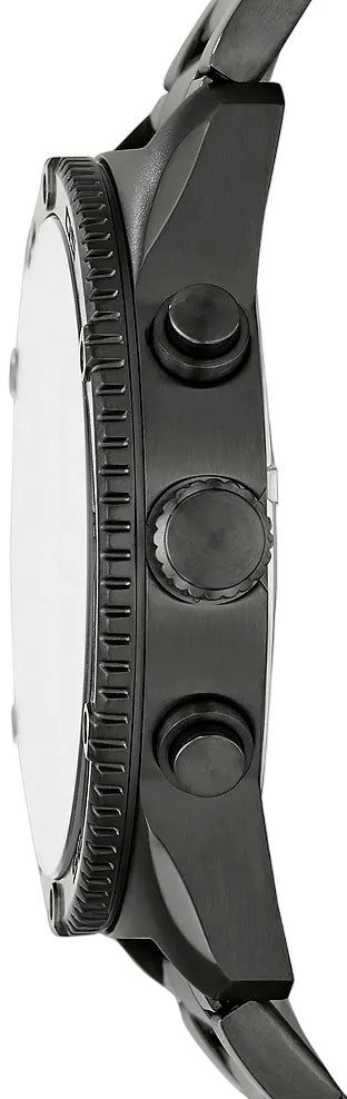 Fossil Brox Multifunction Blue Dial Grey Steel Strap Watch for Men - BQ2798