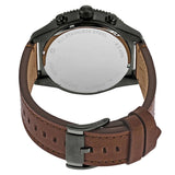 Fossil Brox Multifunction Grey Dial Brown Leather Strap Watch for Men - BQ2800