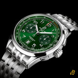 Breitling Premier B01 Chronograph 42 Green Dial Silver Steel Strap Watch for Men - AB0145371L1A1