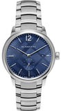 Burberry The Classic Blue Dial Silver Steel Strap Watch for Men - BU10007