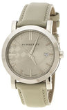 Burberry Heritage Grey Dial Beige Leather Strap Unisex Watch - BU1754