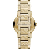 Burberry The City Gold Dial Gold Steel Strap Watch for Women - BU9145