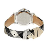 Burberry The City Nova Silver Dial Brown Leather Strap Watch for Women - BU9212