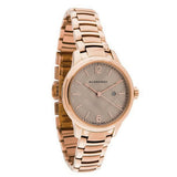 Burberry The Classic Rose Gold Dial Rose Gold Steel Strap Watch for Women - BU10116