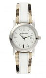 Burberry Heritage Nova Heritage White Dial Leather Strap Watch for Women - BU1395