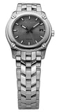 Burberry Herringbone Grey Dial Silver Steel Strap Watch for Women - BU1851