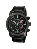 Burberry Sport Chronograph Black Dial Black Steel Strap Watch for Men - BU7703