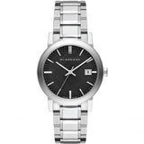 Burberry The City Black Dial Silver Stainless Steel Strap Watch for Women - BU9001