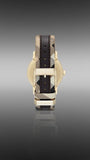 Burberry The City Gold Dial Black Leather Strap Watch for Men - BU9032