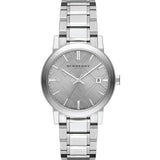 Burberry The City Silver Dial Silver Steel Strap Watch for Women - BU9143