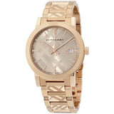 Burberry The City Rose Gold Dial Rose Gold Steel Strap Watch for Women - BU9039