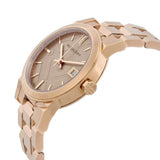 Burberry The City Diamonds Rose Gold Dial Rose Gold Steel Strap Watch for Women - BU9126