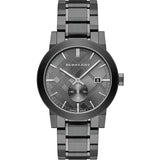 Burberry The City Black Dial Black Steel Strap Watch for Men - BU9902