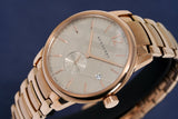 Burberry The Classic Rose Gold Dial Rose Gold Steel Strap Watch for Men - BU10013