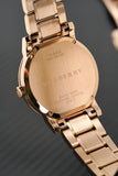 Burberry The City White Dial Rose Gold Steel Strap Watch for Women - BU9004