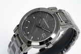 Burberry The City Grey Dial Gunmetal Steel Strap Watch for Men - BU9007