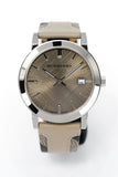 Burberry The City Beige Dial Tan Leather Strap Watch for Women - BU9021