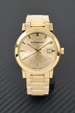 Burberry The City Gold Dial Gold Steel Strap Watch for Women - BU9033