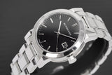 Burberry The City Black Dial Silver Steel Strap Watch for Women - BU9101