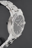 Burberry The City Black Dial Silver Steel Strap Watch for Women - BU9101