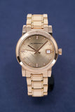 Burberry The City Diamonds Rose Gold Dial Rose Gold Steel Strap Watch for Women - BU9126