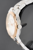 Burberry The City Diamonds White Dial Two Tone Steel Strap Watch for Women - BU9127