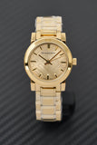 Burberry The City Gold Dial Gold Steel Strap Watch for Women - BU9145